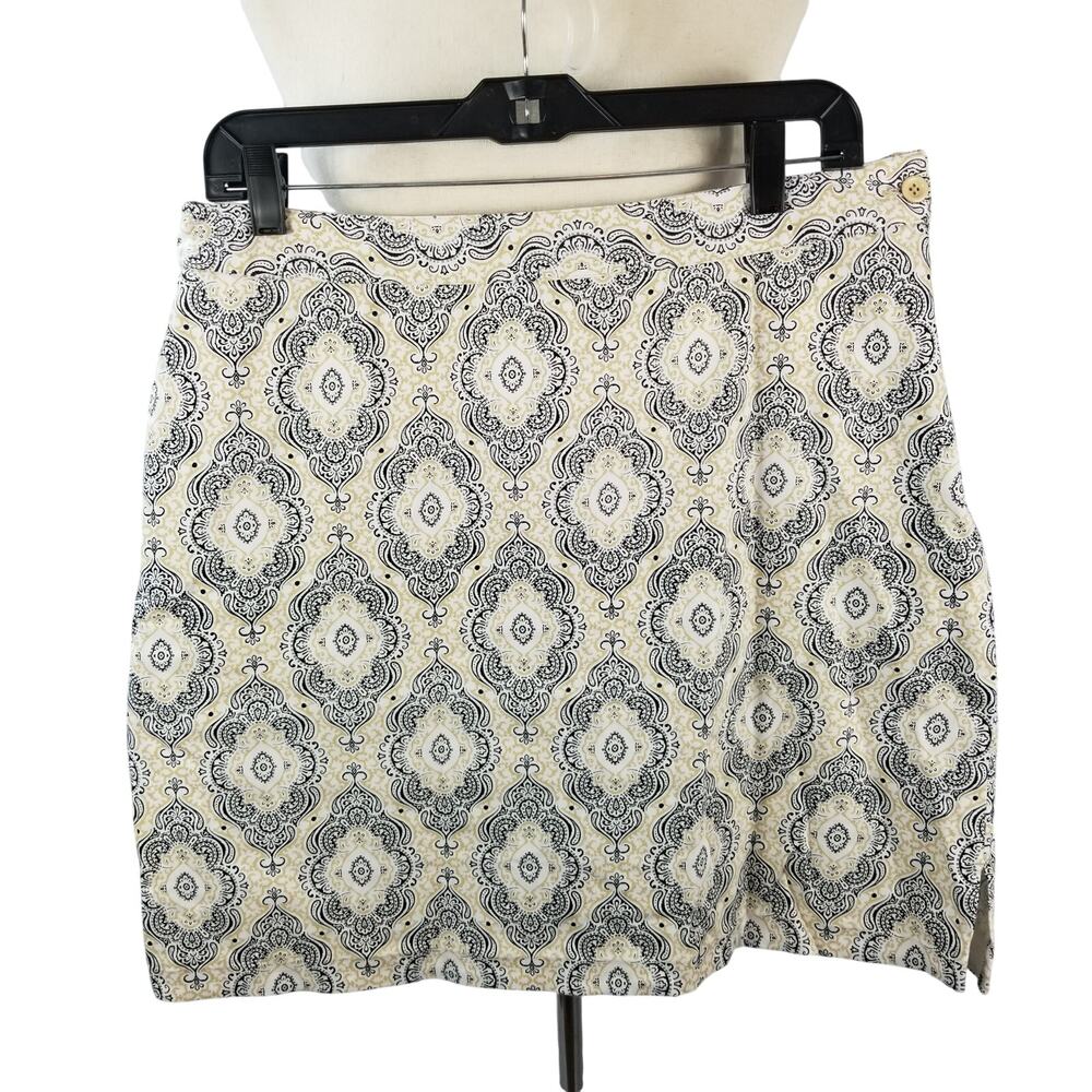 EP Pro White Black Cream Golf Tennis Activewear Skort Size 12